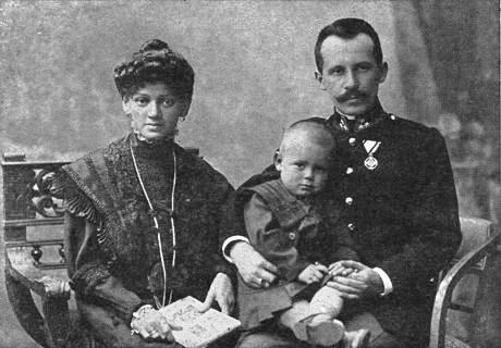 1922. мама Emilia Kaczorowska, Karol Józef Wojtyła i папа - Karol Wojtyła